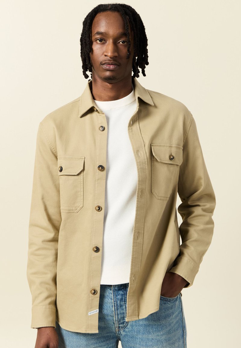 BONOBO Jeans Veste légère taupe/havane