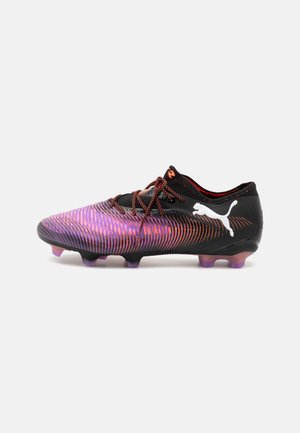 FUTURE 8 ULTIMATE LOW - Moulded stud football boots - black/white/glowing red