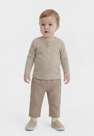 MORRIS - Camiseta de manga larga - stone stripe