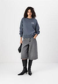 Abercrombie & Fitch Logo Crew Sweatshirt - Ikdienas džemperis - dark grey