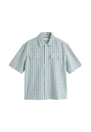 Next, REGULAR FIT - TEXTURED CHECK SHORT SLEEVE SHIRT . - Hemd - blue