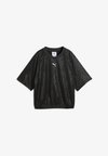 PUMA SPORT ANIMAL RELAXED AOP JERSEY - T-shirt con stampa - puma black