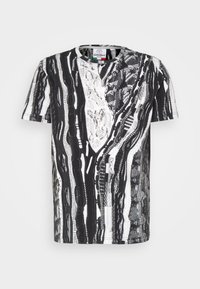 UNISEX - T-shirts print - offwhite/black/antracite/grey