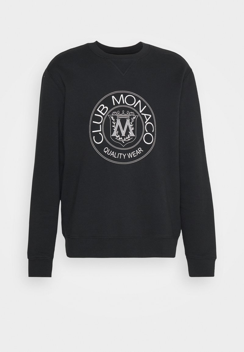 Club Monaco CREST CREWNECK - Sweatshirt - black - Zalando.co.uk