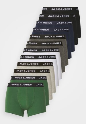 Jack & Jones JACSOLID TRUNKS 12 PACK - Bokserbriefs - white/black/navy/green