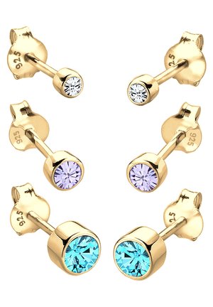 SPARKLING BASIC SET - MIT KRISTALLEN VON SWAROVSKI® - Boucles d'oreilles - gold-coloured