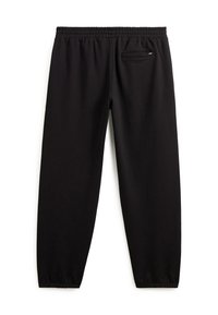 Zwarte sweatpants met een elastische tailleband en ribgebreide boorden. Voorzien van een kleine achterzak. Gemaakt van zachte, rekbare stof.