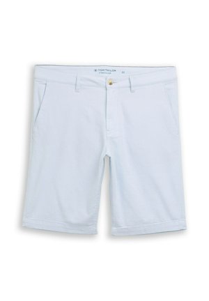 TOM TAILOR, TOM TAILOR HOSEN & CHINO CHINO SHORTS MIT STRETCH - Shorts - light blue structure