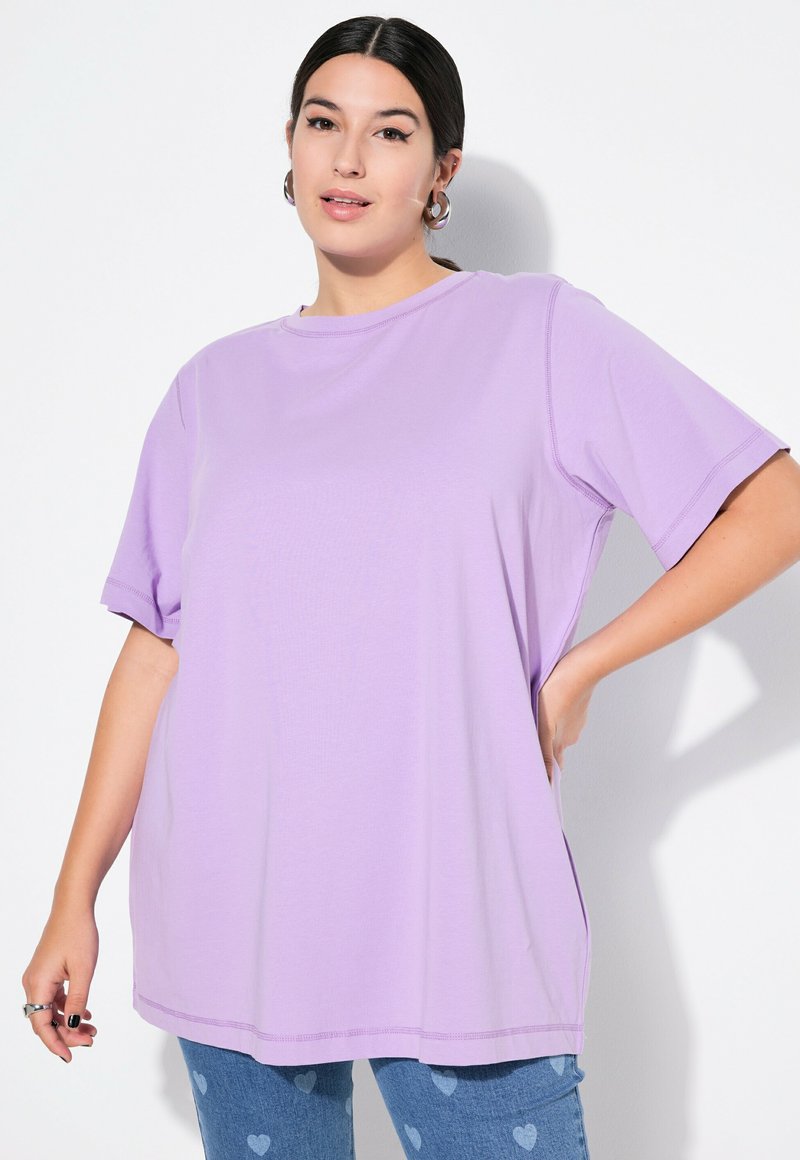 Studio Untold LONGLINE - Jednoduché tričko - lilac