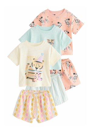 REGULAR FIT - 3 PACK SET - Nachtwäsche Set - coral