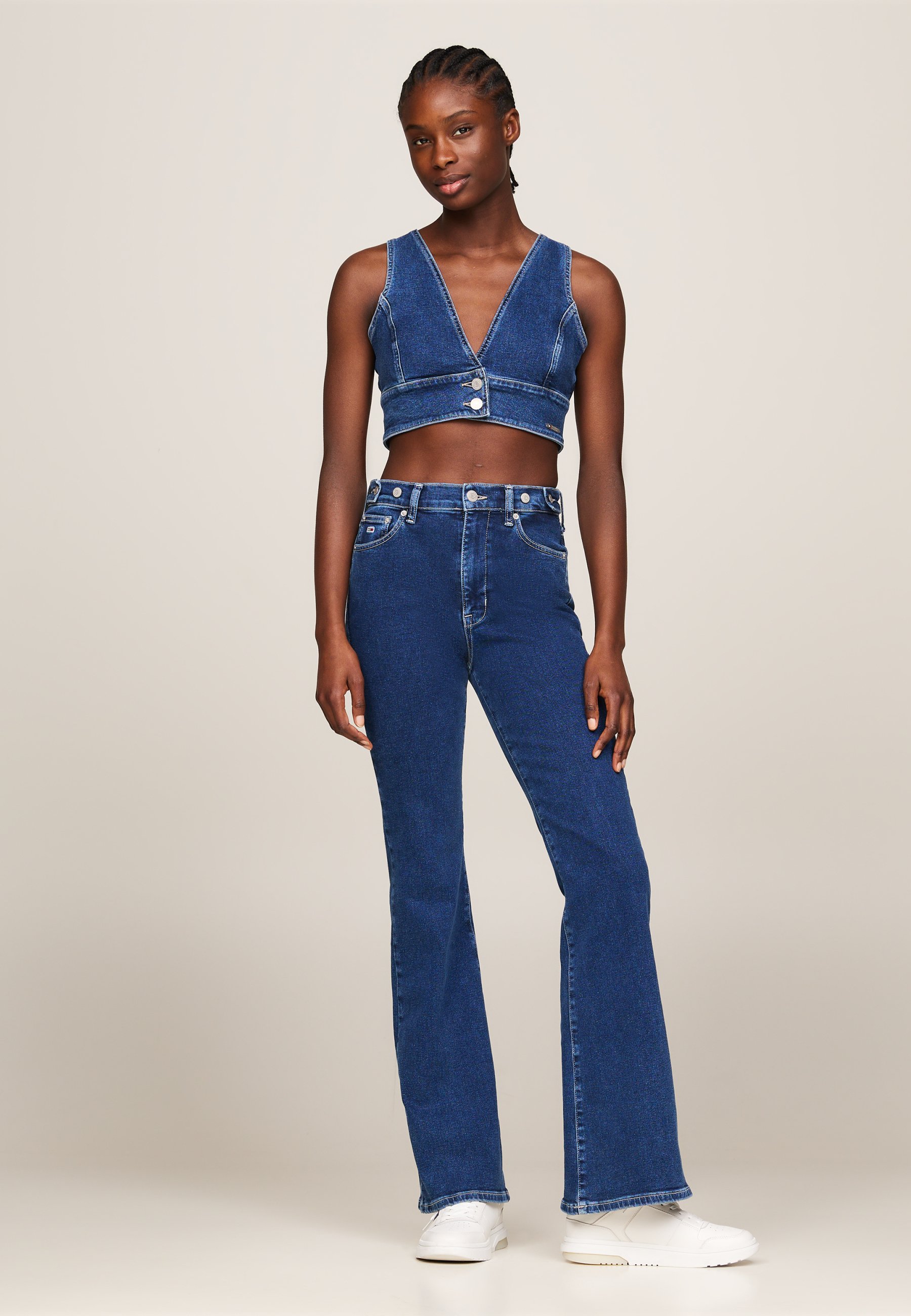 Tommy Jeans Top - denim medium/blue denim - Zalando.ie