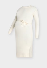 OLMCOSTA L/S O-NECK BELT DRESS KNT - Φόρεμα-πουλόβερ - whitecap gray