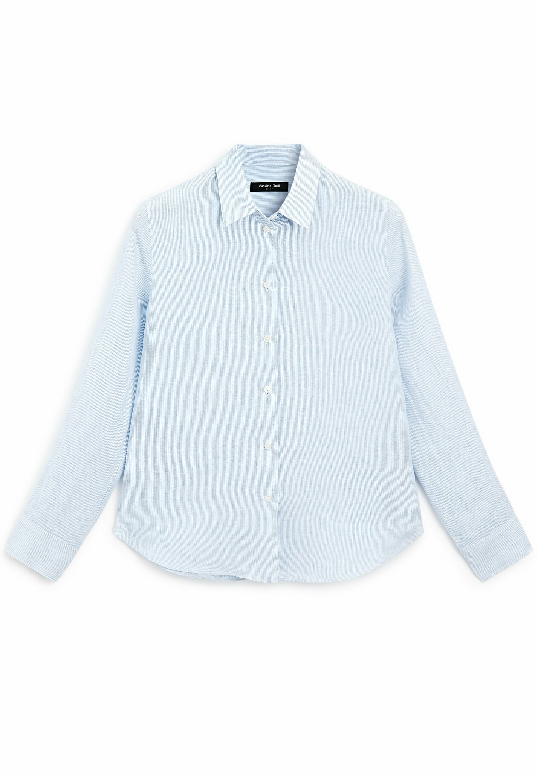 売れ筋商品|||マッシモ ドゥッティ シャツ レディース トップス PINSTRIPED FLOWING  - Button-down blouse - blue Massimo Dutti PINSTRIPED FLOWING - Button-down blouse - blue
