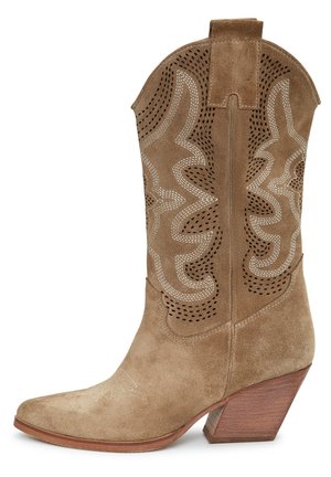 Cowboy- / Bikerboots - beige