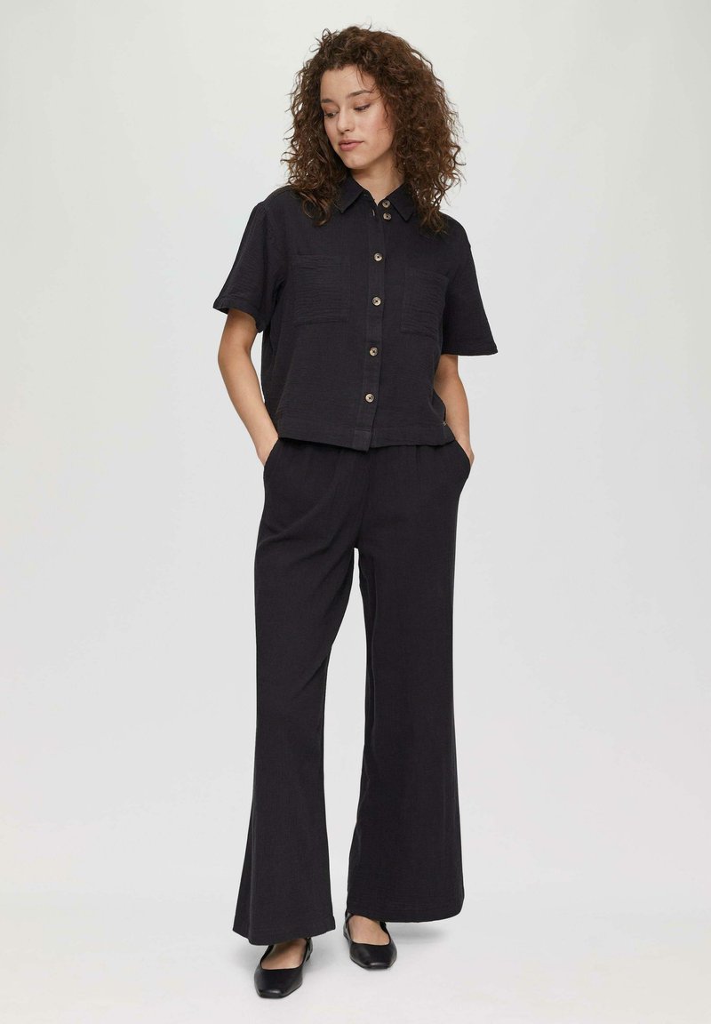 QS Overhemdblouse - schwarz