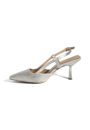 High Heel Pumps - silver