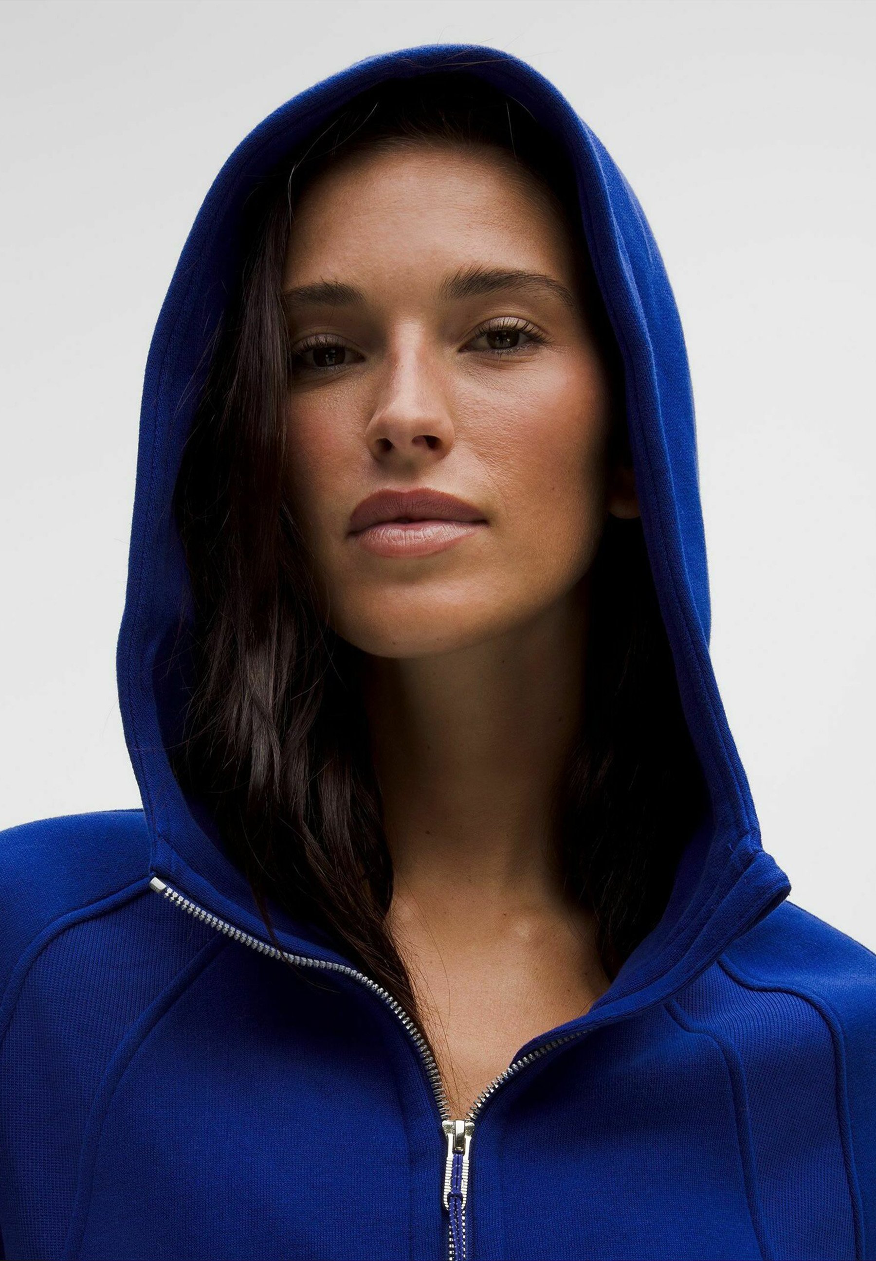 Lululemon ブルー ジップアップジャケット XS Lululemon Brushed Softstreme Funnel-Neck Zip Up - Pitch Blue
