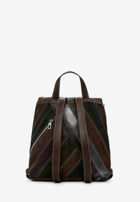 Desigual SMALL WITH STRAPS AND ZIPPERS - Rucksack - brown