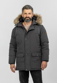WARM AND COMFY - Talvitakki - dark grey