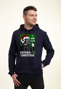 Star Wars STAR WARS CLASSIC VADER FATHER CHRISTMAS - Jersey con capucha - navy blue