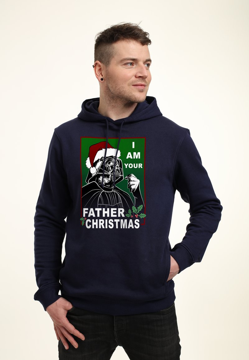Star Wars STAR WARS CLASSIC VADER FATHER CHRISTMAS - Jersey con capucha - navy blue