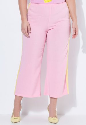 MIAMODA CULOTTE, WEITES, GERADES BEIN, SEITENSTREIFEN - Bukser - pink