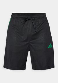 TIRO - Korte sportsbukser - black/blanch green/dark grey