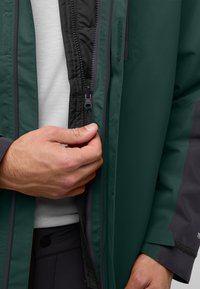 Jack Wolfskin JASPER 3IN1 - Regenjas - black olive