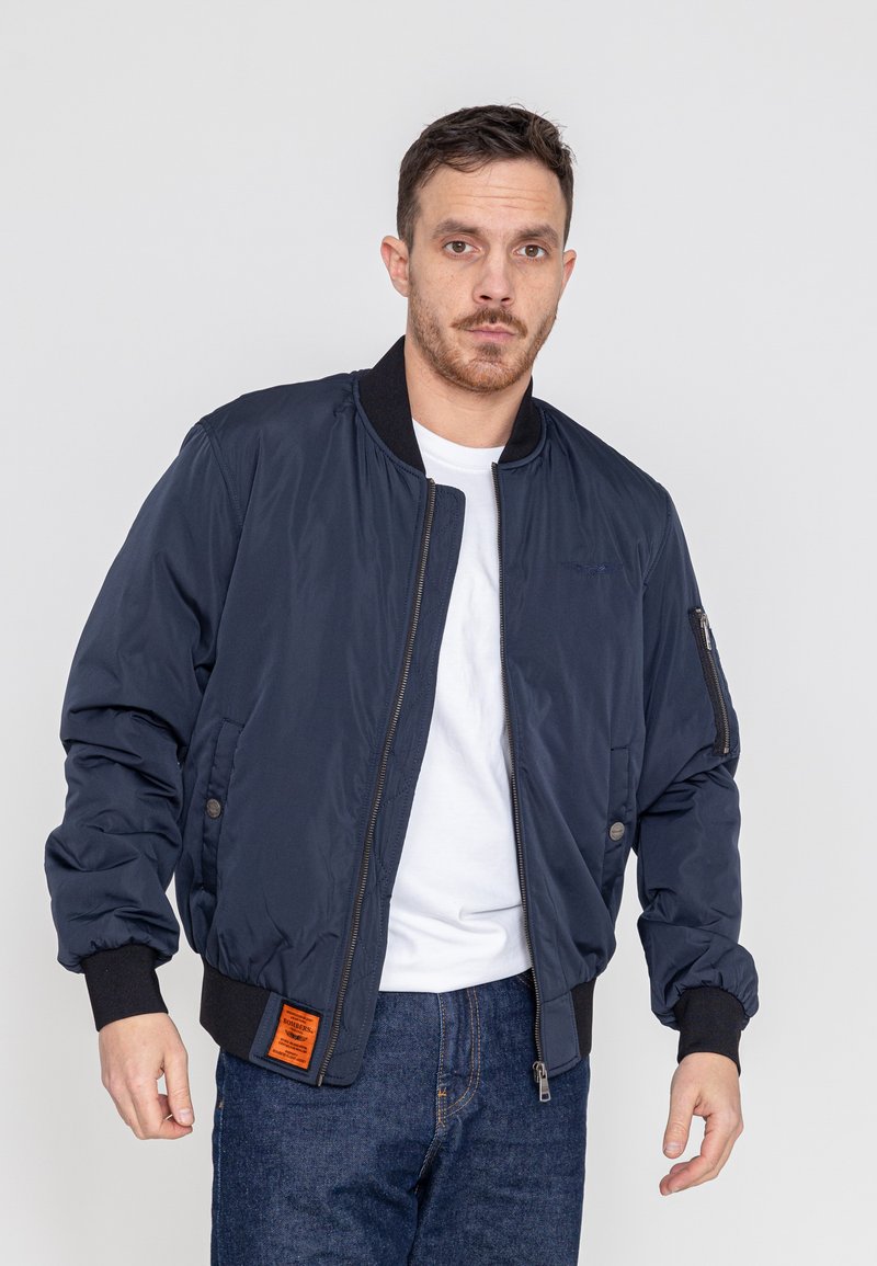 Blouson Bomber Tokyo Laundry Bleu - Taille L, Nylon, Neuf Sans étiquettes