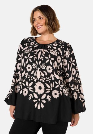 FLORAL PLACEMENT - Tunic - black