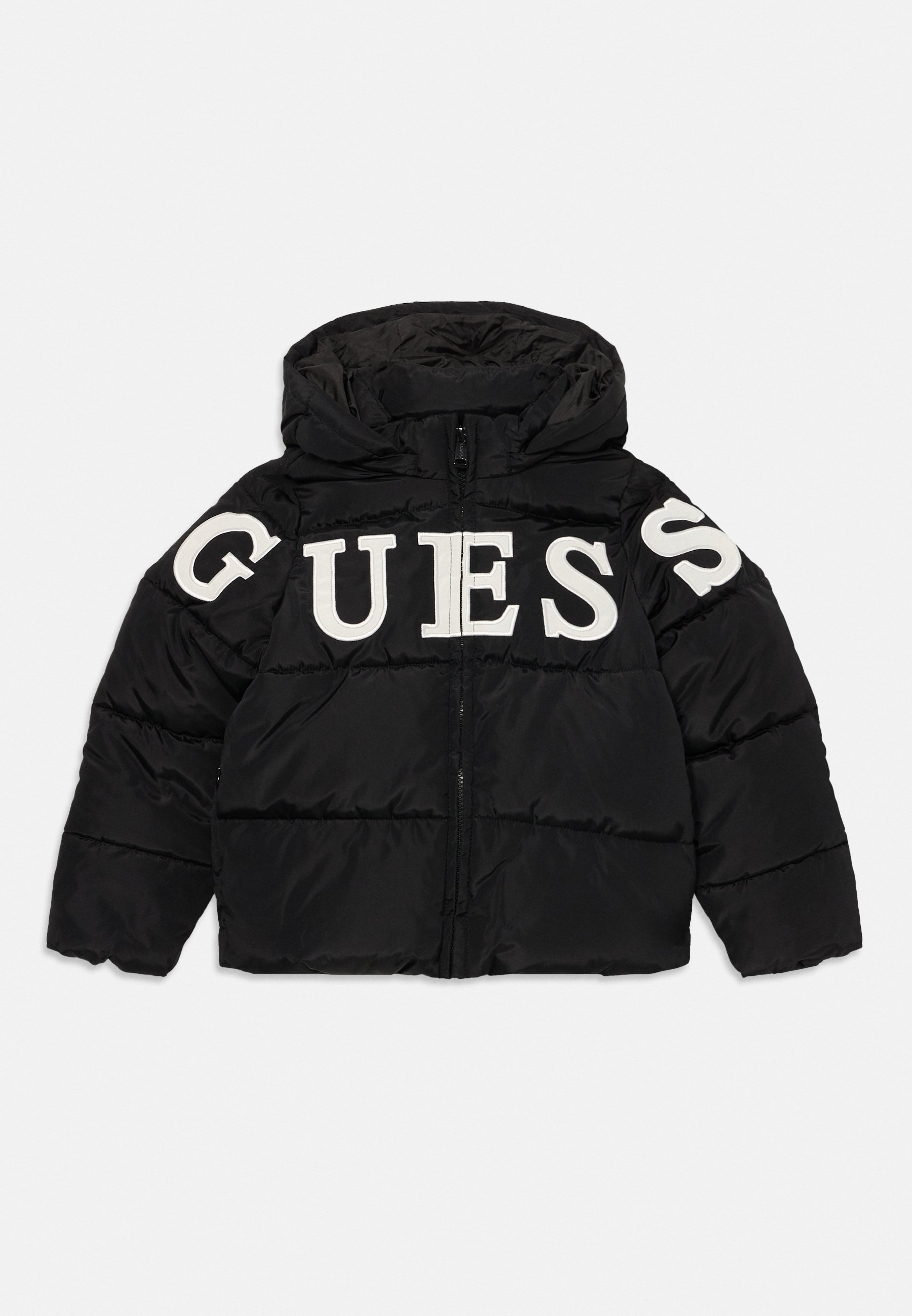 Guess JUNIOR HOODED PADDED PUFFER ZIP Winterjacke jet black