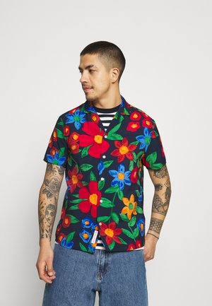 SHORT SLEEVED CUBAN - Shirt - navy