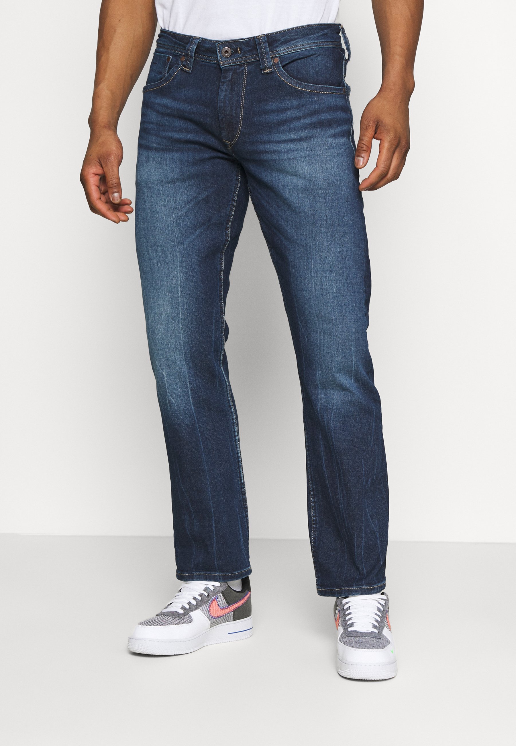 Pepe Jeans KINGSTON ZIP - Straight leg jeans - denim/dark-blue denim -  Zalando.co.uk