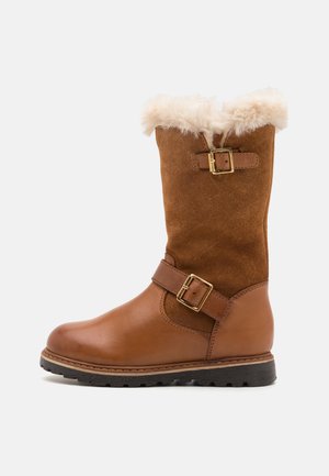 LEATHER - Bottes - cognac