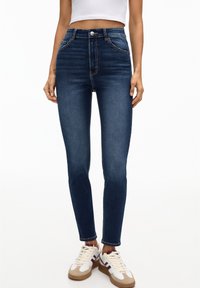PULL&BEAR Jeans Skinny Fit - dark-blue denim