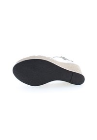 U.S. Polo Assn. Sandály na vysokém podpatku - white silver