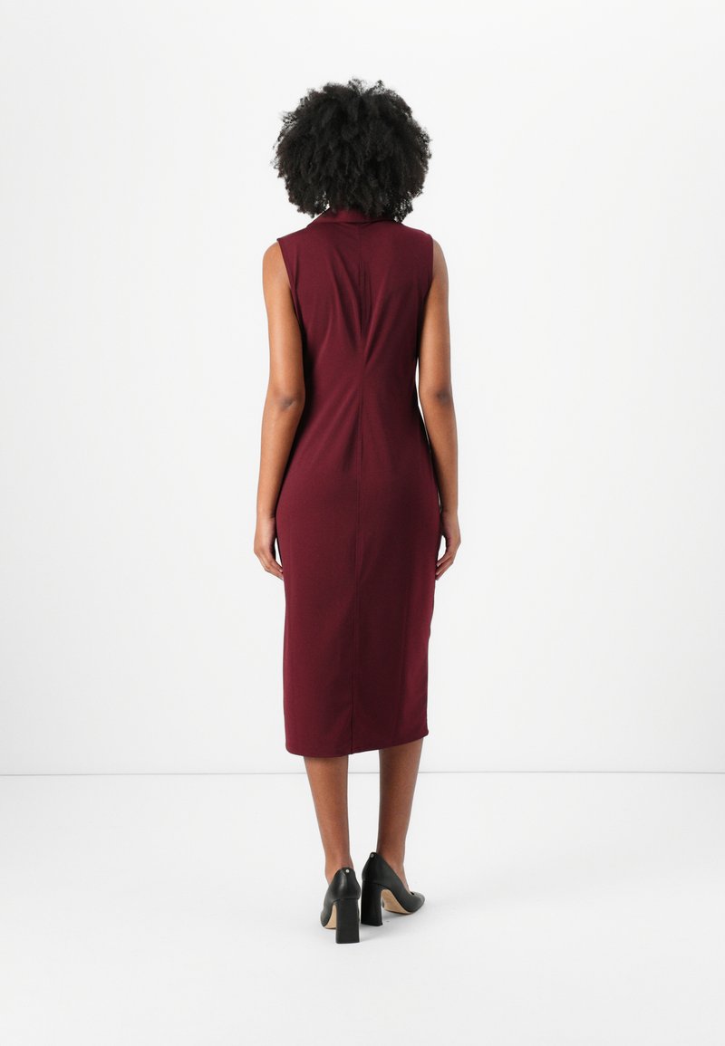 Calvin Klein DRESS - Jersey dress - deep rouge/bordeaux - Zalando.co.uk