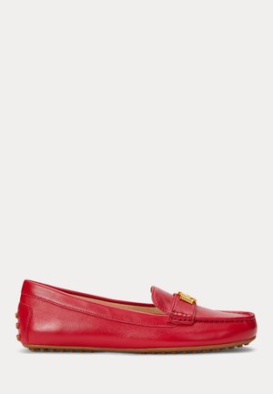 Lauren Ralph Lauren, BARNSBURY NAPPA LEATHER DRIVER - Zapatos sin cordones - festive red