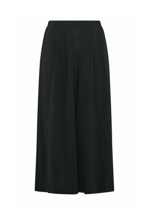 Evans, PLUS SIZE WIDE LEG TROUSERS - Pantalones - black