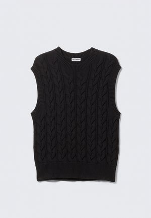 Weekday CABLE VEST - Top - black