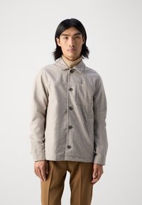 Lindbergh CROPPED LENGTH OVERSHIRT JACKET - Letná bunda - dark sand melange
