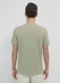 Calliope GIROCOLLO TINTA UNITA - T-shirt basic - salvia