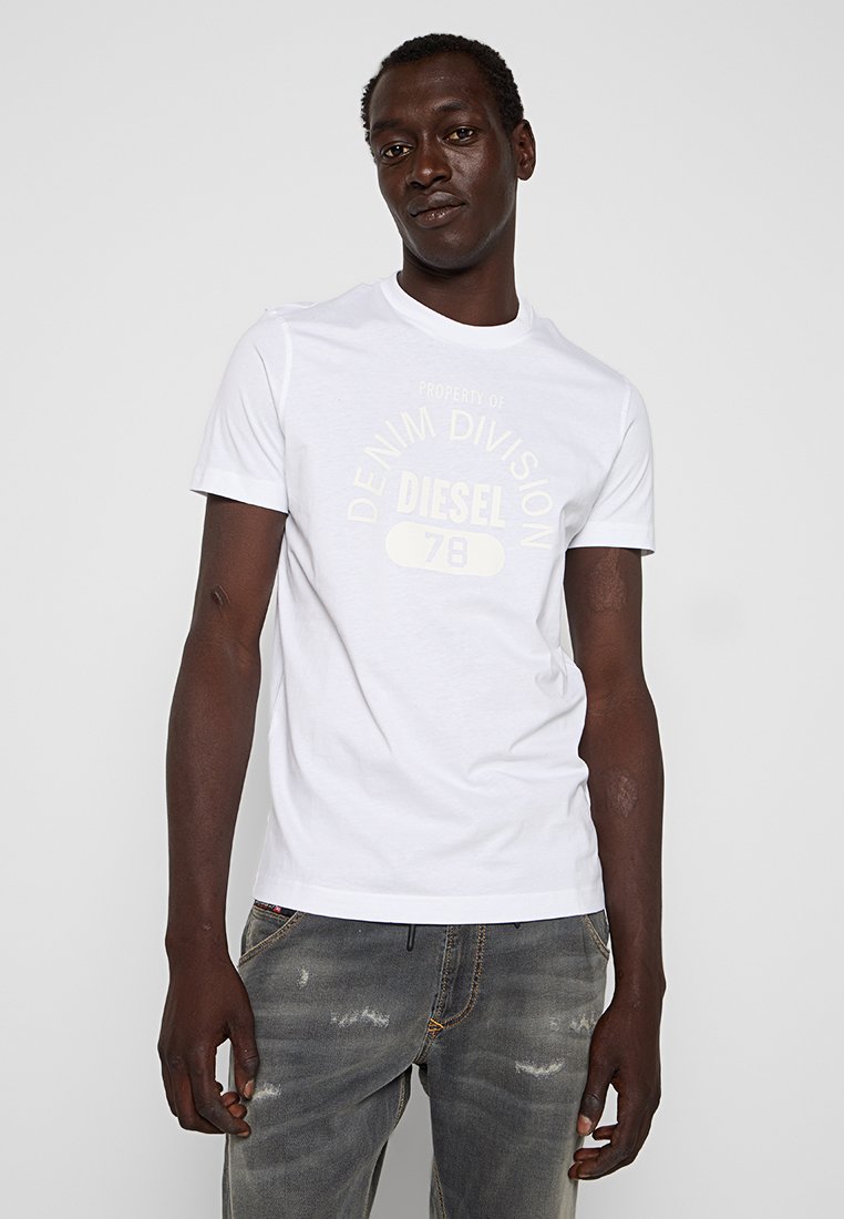 Diesel T-shirt print wit