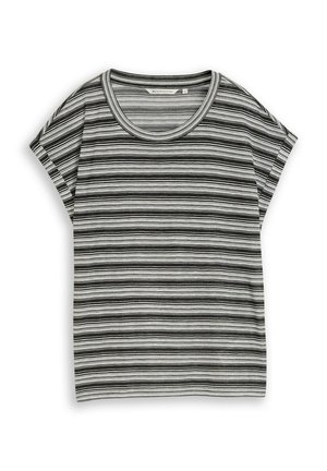 TOM TAILOR DENIM, T-Shirt print - black white gradient stripe