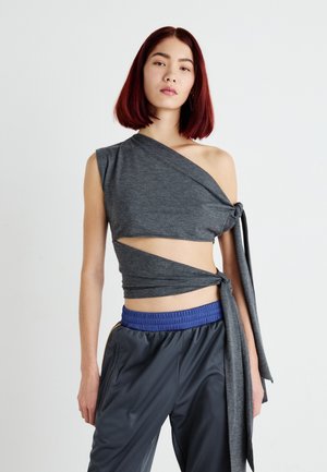 Jaded London DOUBLE KNOTTED - Trükipildiga T-särk - grey