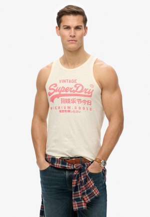 Superdry & Co, VINTAGE LOGO HERITAGE - Top - cream