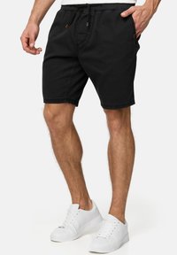 INDICODE JEANS - CARVER - Denim shorts - black Thumbnail Image 1