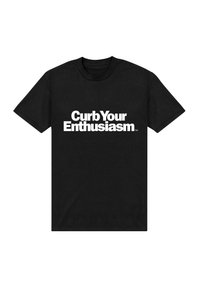 Henry Tiger CURB YOUR ENTHUSIASM LOGO - Camiseta estampada - black
