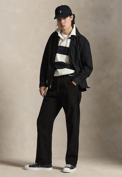 Polo Ralph Lauren GARMENT DYED OXFORD OVERSHIRT - Lett jakke - black