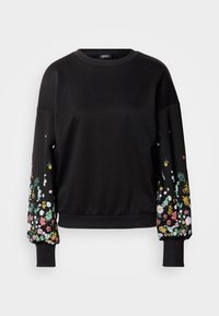 ONLBROOKE O NECK FLOWER - Melegítőfelső - black